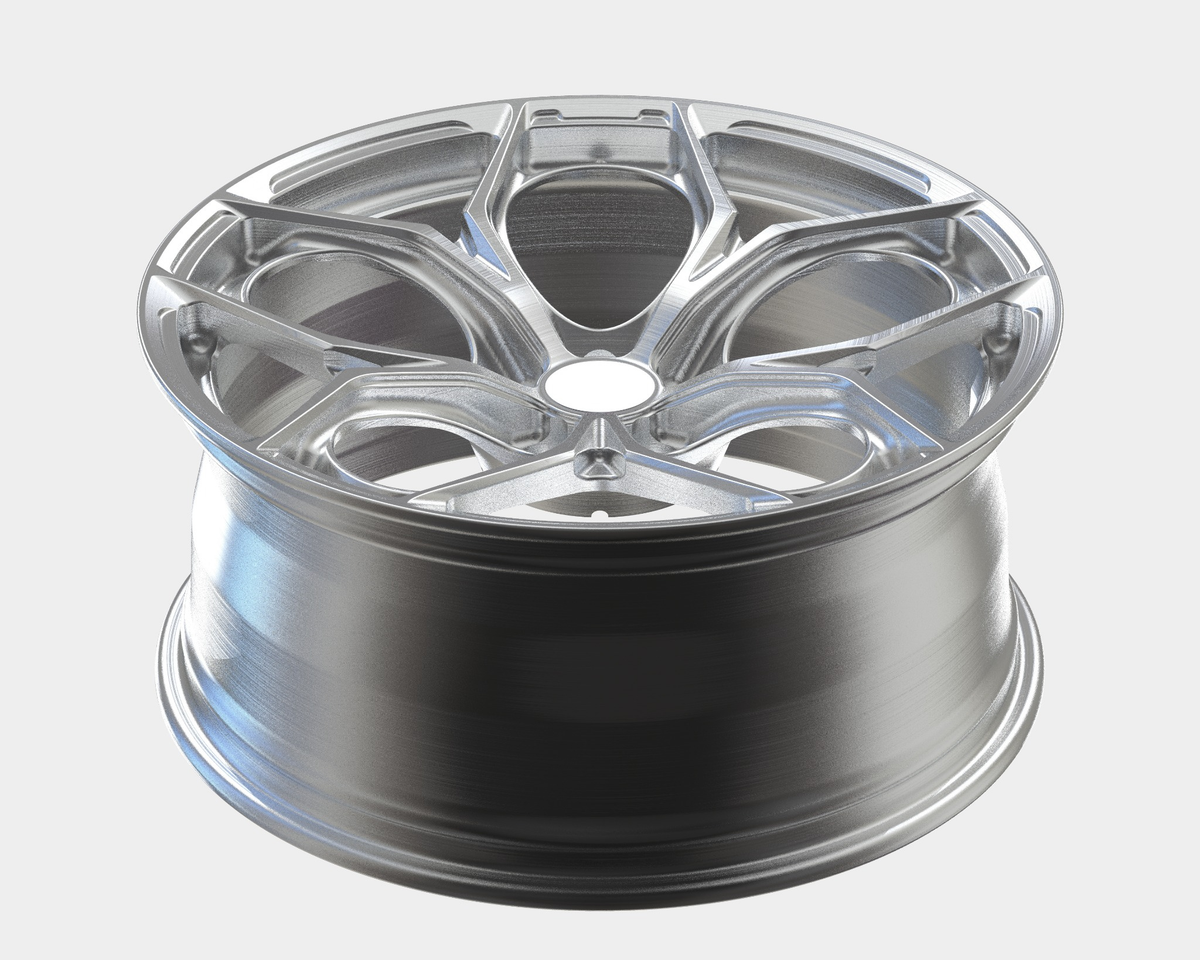 Brushed Silver Custom Forged Wheels Available in Any Style Finishes & Specs A Set of 4