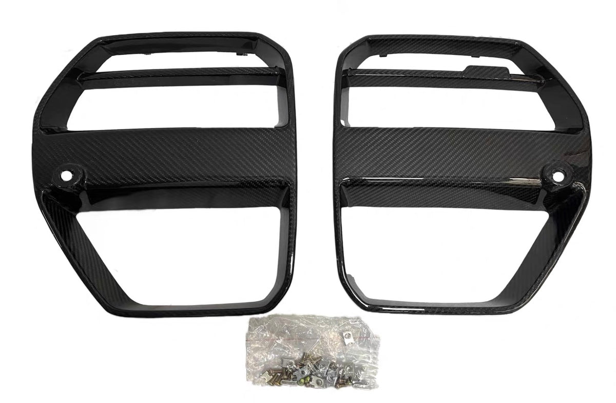V Style Prepreg Carbon Fiber Front Grille for G80 / G82 / G83 BMW M3 & M4