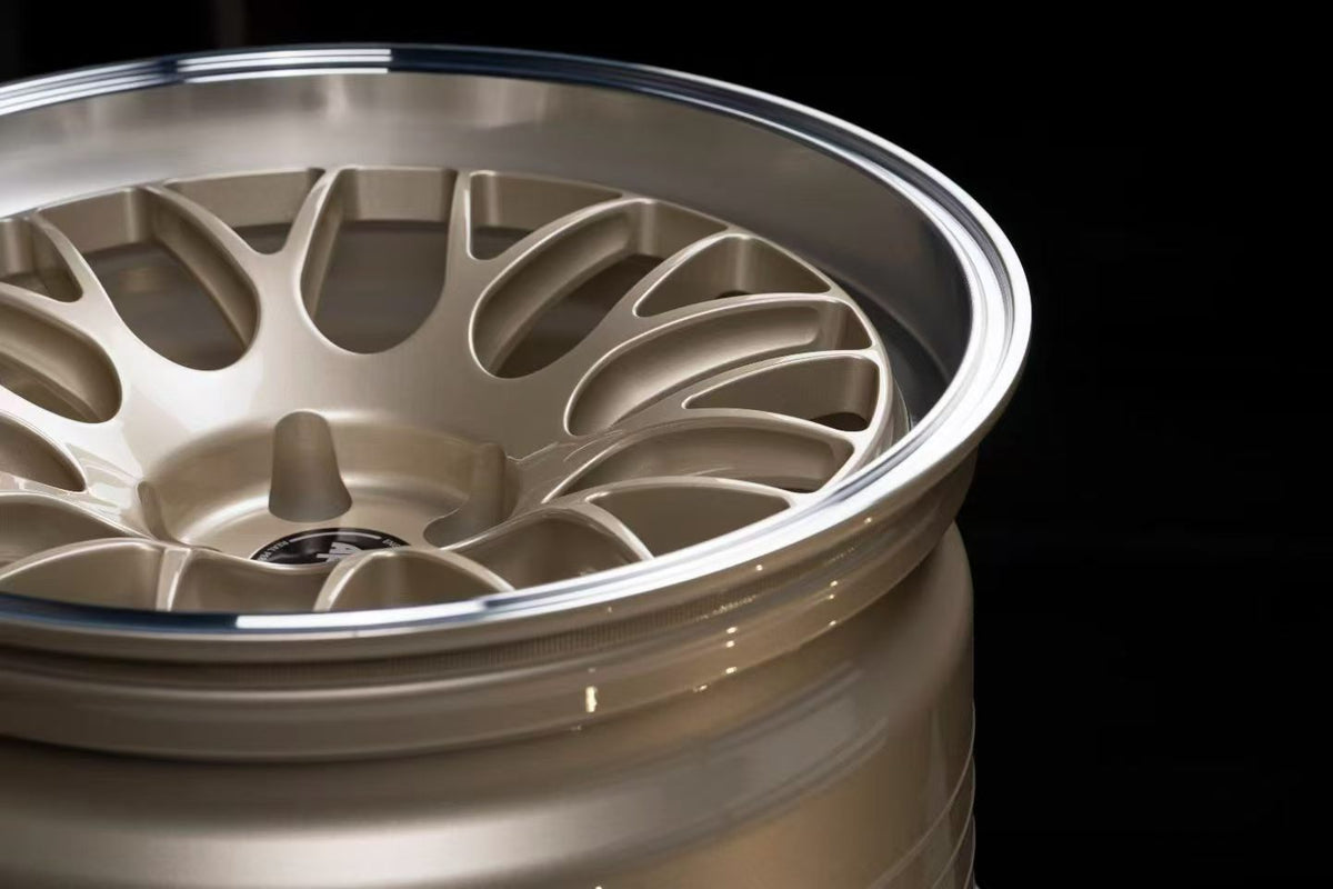 Light Champagne Gold Custom Forged Wheels Available in Any Style Finishes & Specs A Set of 4