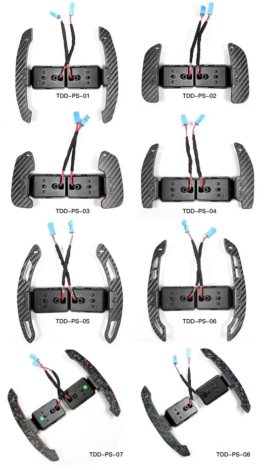 Magnetic Carbon Fiber Paddle Shifters for BMW, Audi, Mercedes & Porsche
