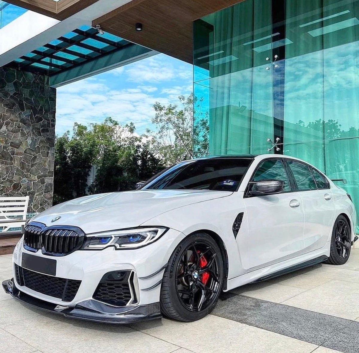 CMST Style Carbon Fiber Front Lip for G20 G21 G28 BMW 330i M340i Pre LCI