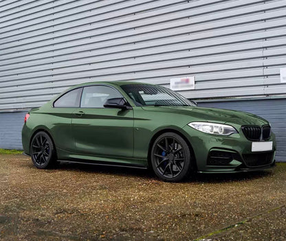 MP Style Gloss Black/Carbon Fiber Side Skirts for F22 / F23 BMW 2 Series