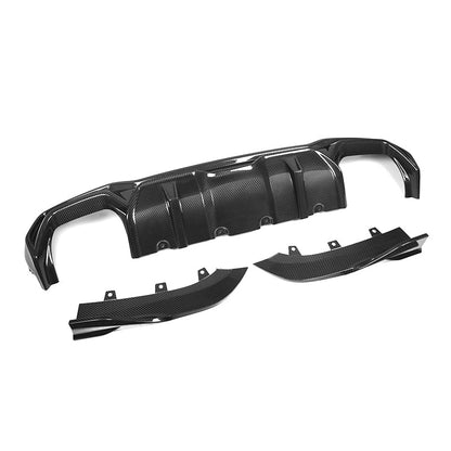 SQ Style Prepreg Dry Carbon Fiber Rear Diffuser for G22 G23 G26 BMW 4 Series