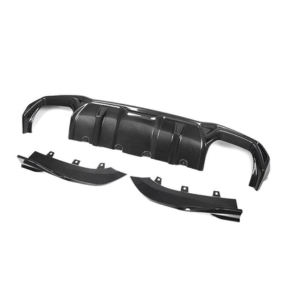 SQ Style Prepreg Dry Carbon Fiber Rear Diffuser for G22 G23 G26 BMW 4 Series