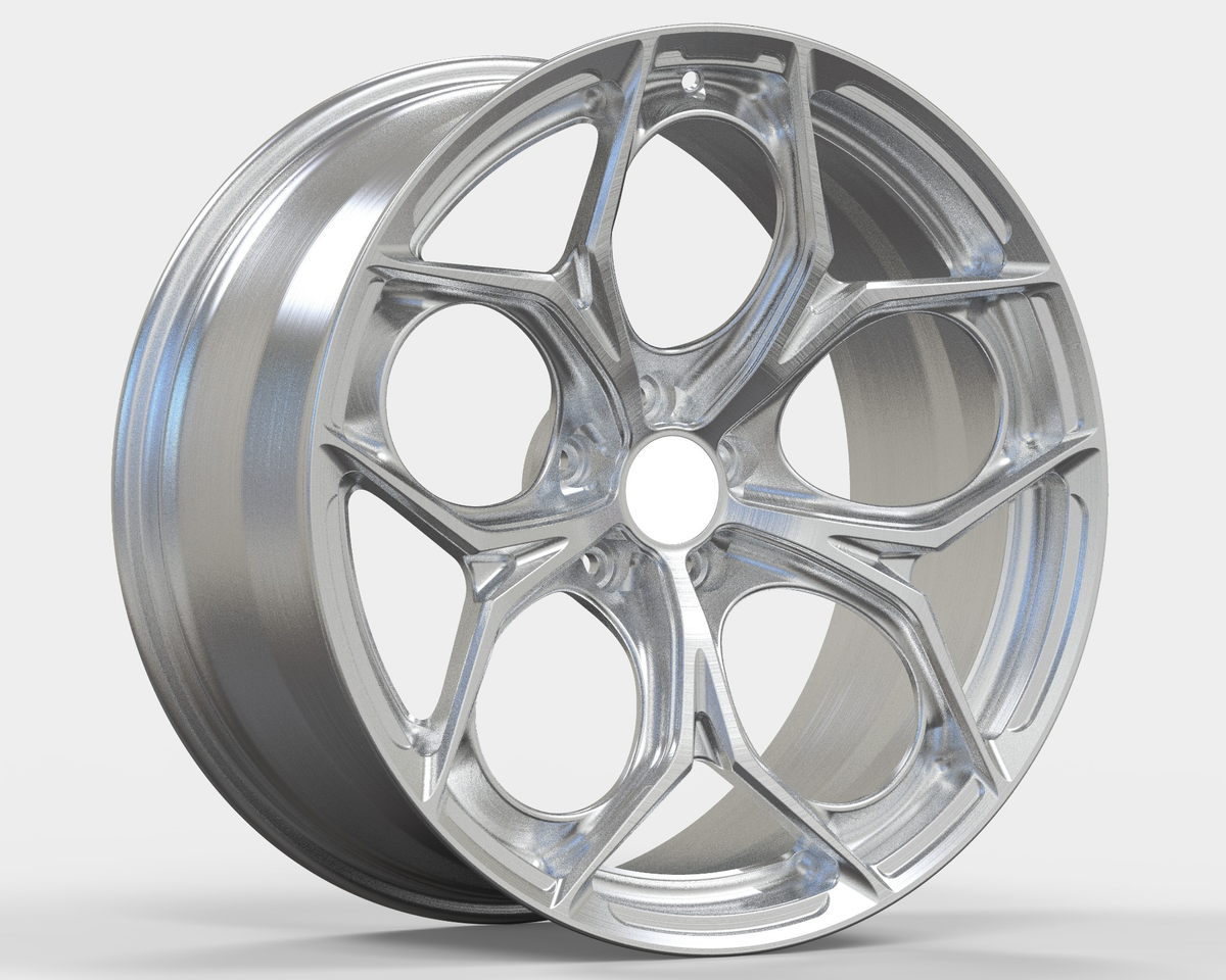 Brushed Silver Custom Forged Wheels Available in Any Style Finishes & Specs A Set of 4