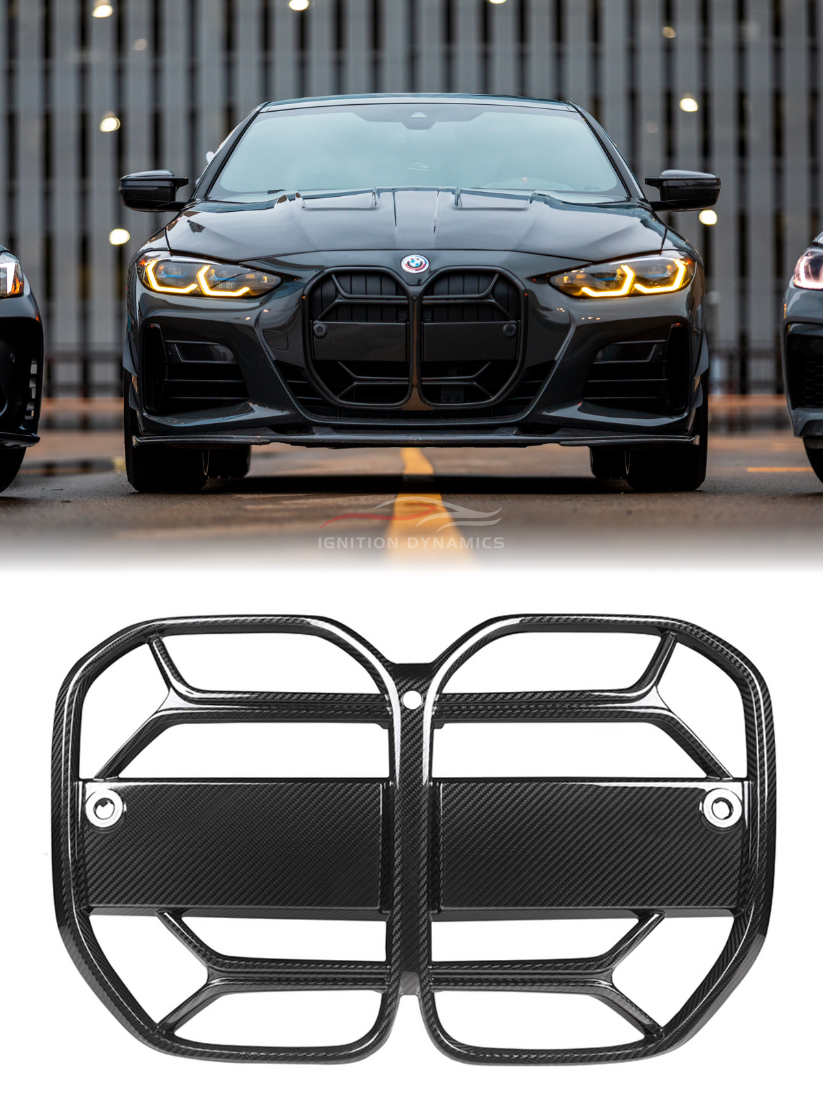 CSL Style Prepreg Carbon Fiber Front Grille for G22 / G23 / G26 BMW 4 Series