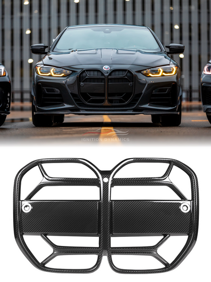 CSL Style Prepreg Carbon Fiber Front Grille for G22 / G23 / G26 BMW 4 Series