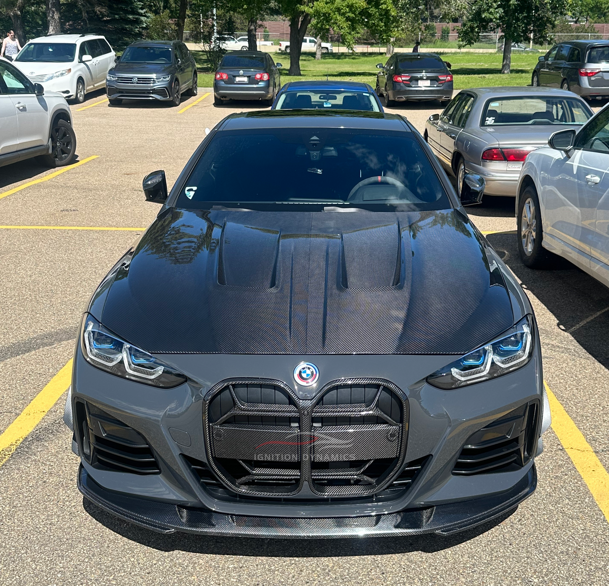 CSL Style Prepreg Carbon Fiber Front Grille for G22 / G23 / G26 BMW 4 Series
