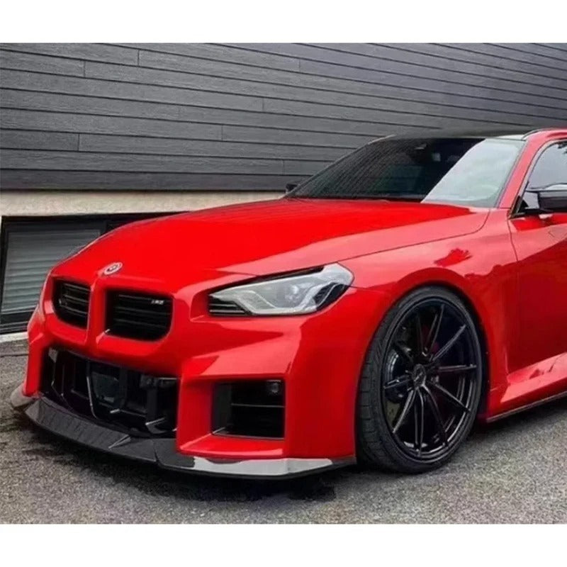 V Style Carbon Fiber Front Lip for BMW G87 M2 2023+